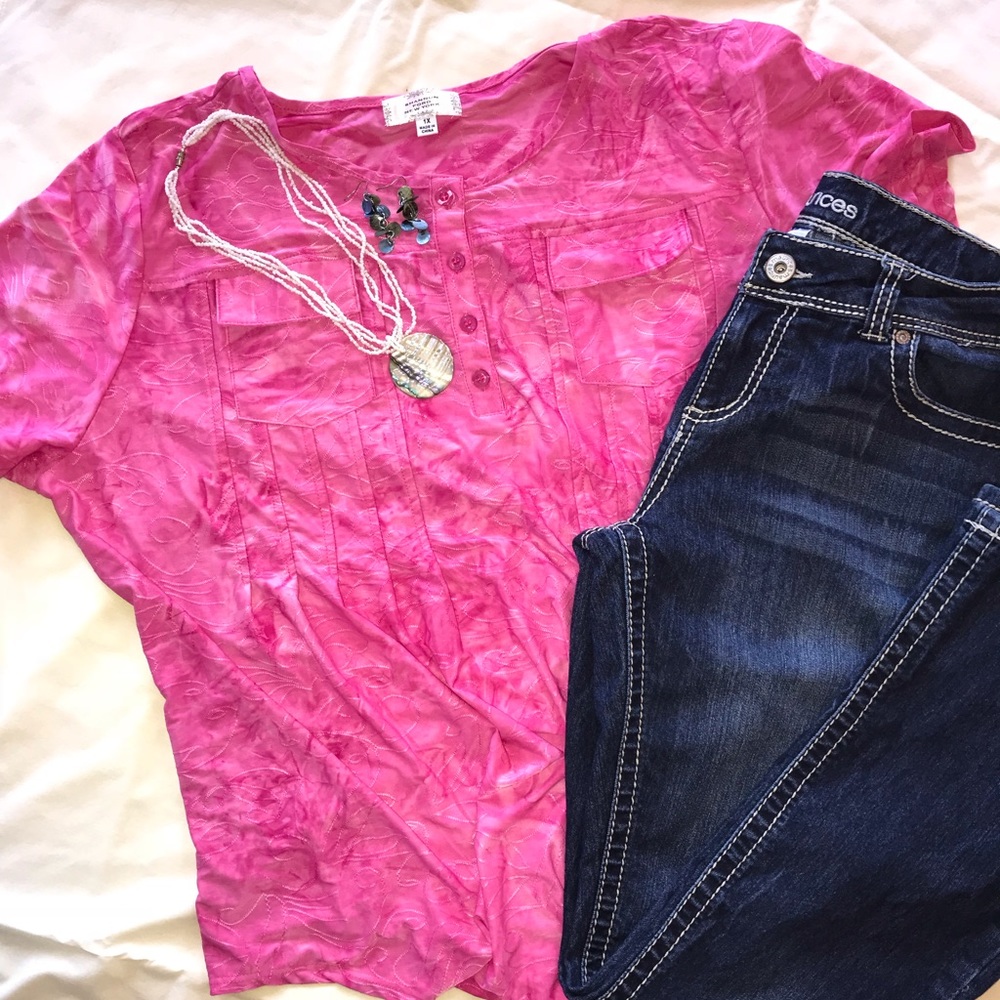 Shannon Ford New York Silky Pink Loose Top